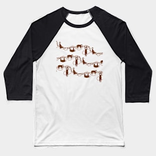 Cute Sloth Pattern Baseball T-Shirt